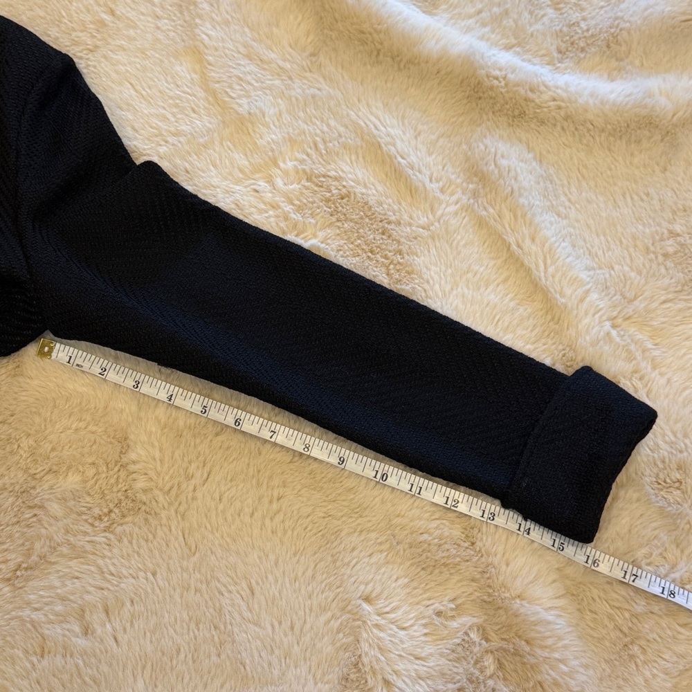 St John Collection Black Button-Front Blazer Jacket - Picture 9 of 11